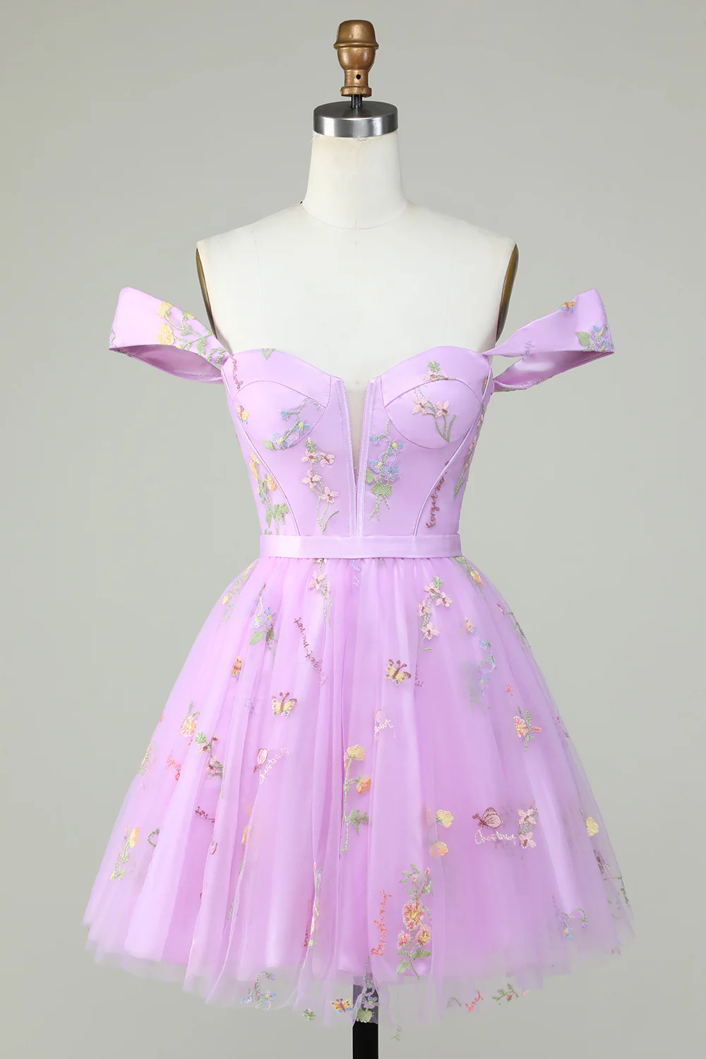 Sweetheart Champagne Cute Short Prom Dress - Image 7