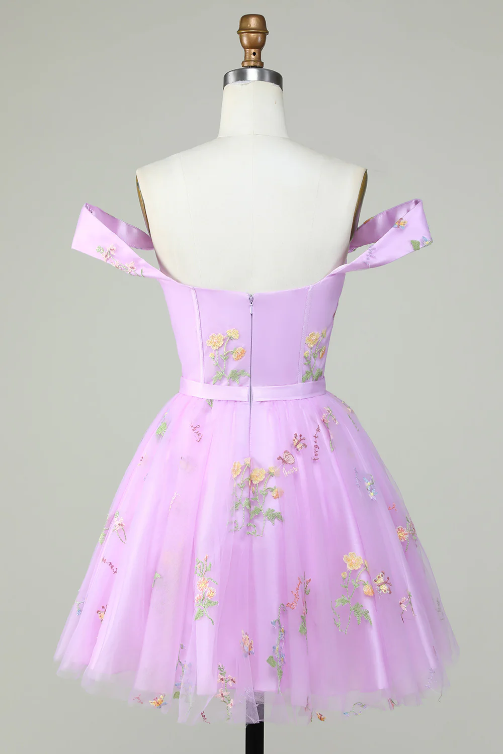 Sweetheart Champagne Cute Short Prom Dress - Image 8