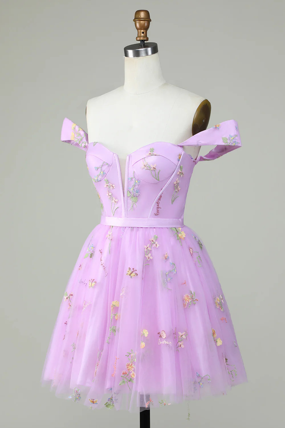 Sweetheart Champagne Cute Short Prom Dress - Image 9