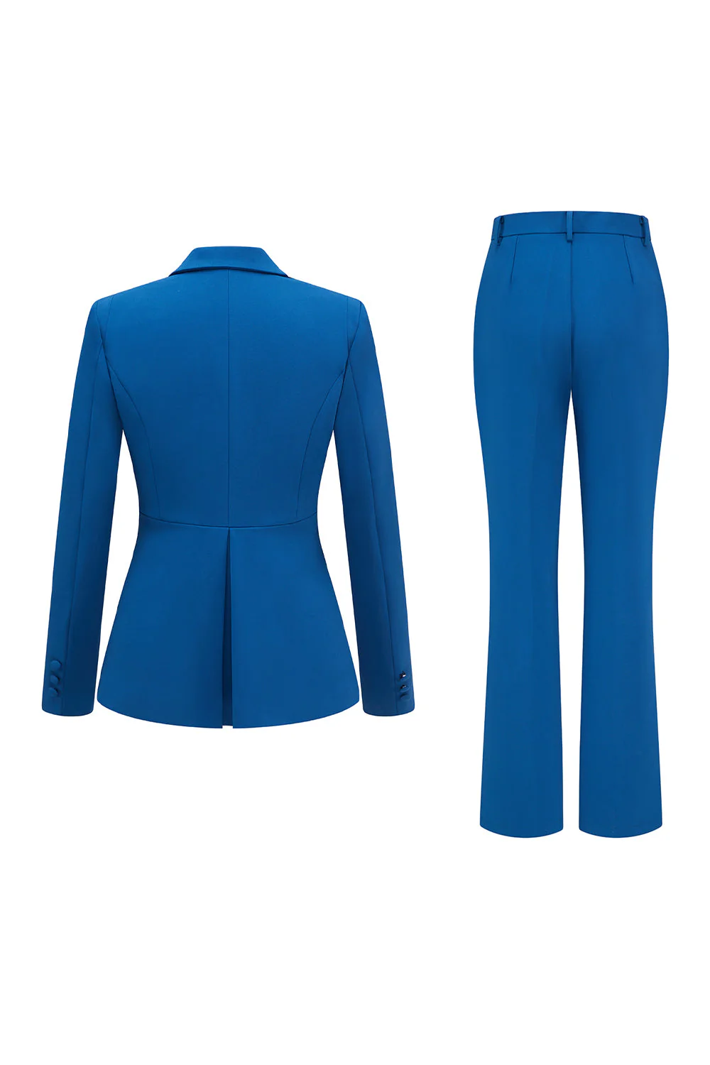 Dark Blue 2-Piece Peak Lapel Single Breasted Women Prom Suits - Image 2