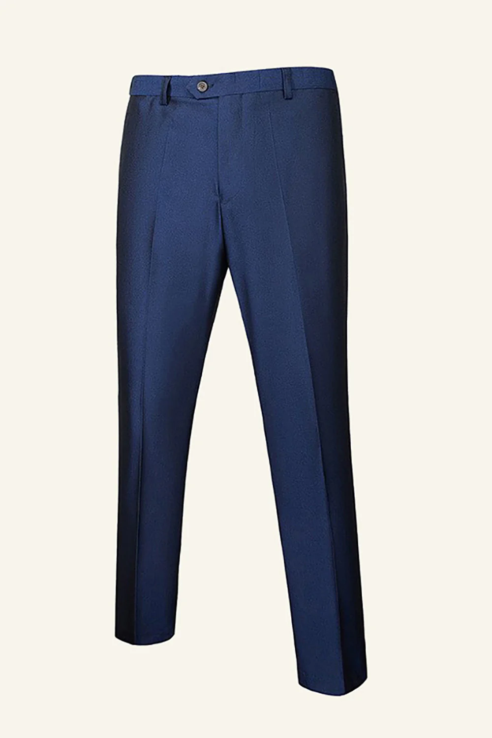 Dark Blue Shawl Lapel 3 Piece Men's Wedding Suits - Image 3