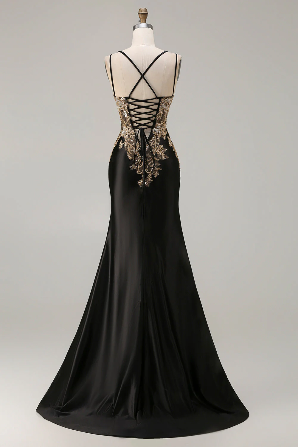 Dark Green Mermaid Sequins Beaded Plus Size Long Prom Dress with Slit - Image 9
