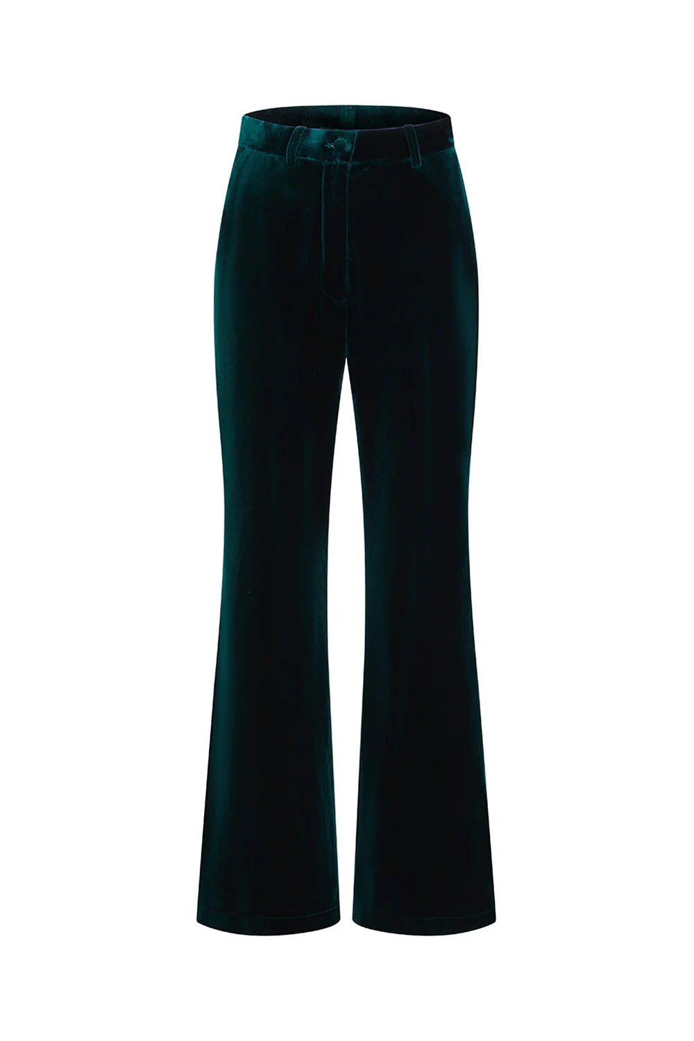 Dark Green Peak Lapel 2-Piece Velvet Double Breasted Women Prom Suits - Image 7
