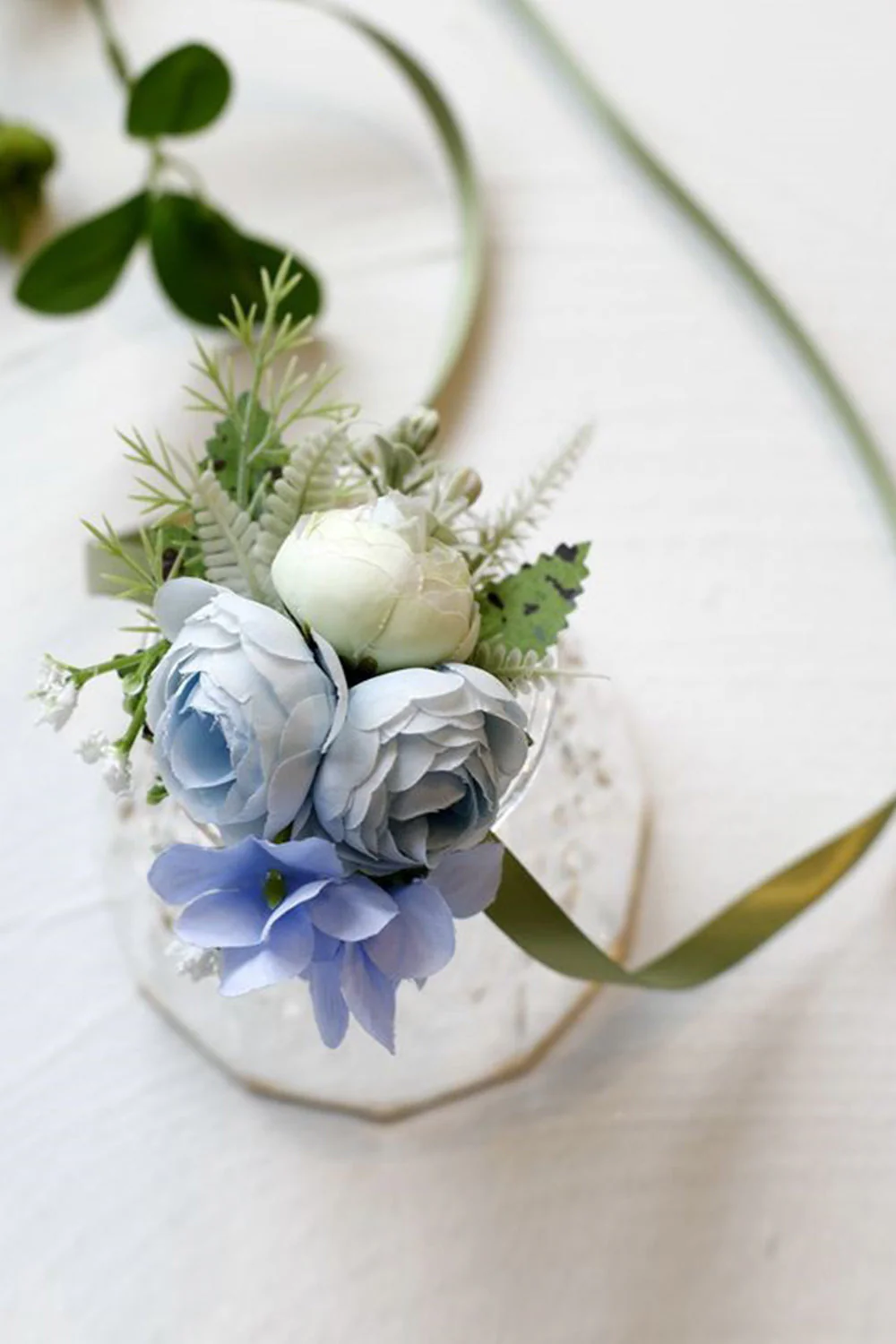 Elegant Blush Prom Wrist Corsage For Wedding Party - Image 6