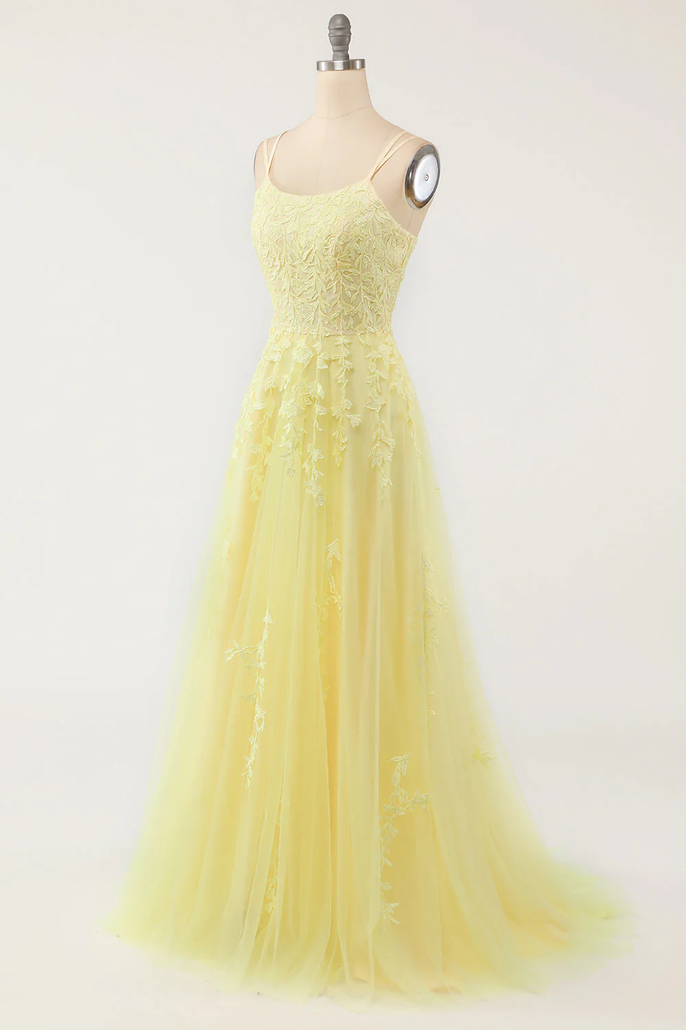 Elegant Lavender A-line Prom Dress - Image 13