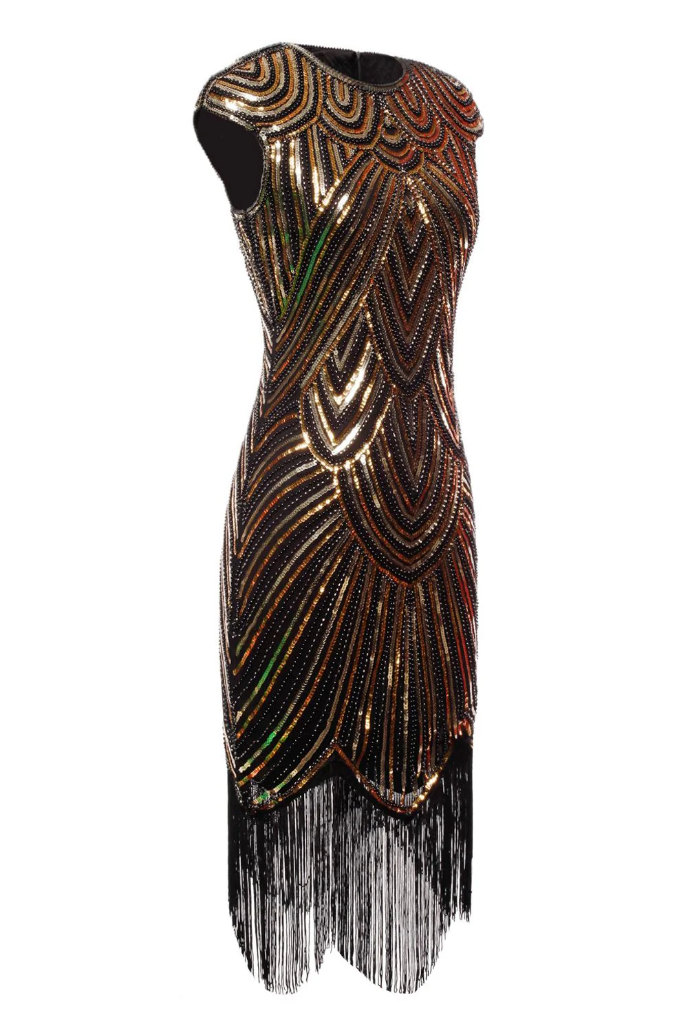 Gatsby Glitter Fringe 1920s Dress - Image 3