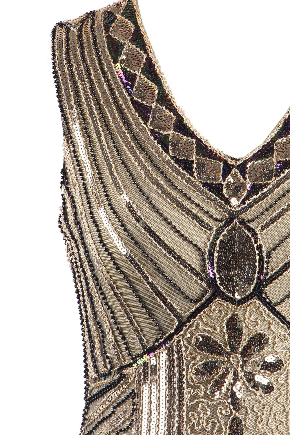Glitter Fringe 1920s Flapper Dress - Image 6