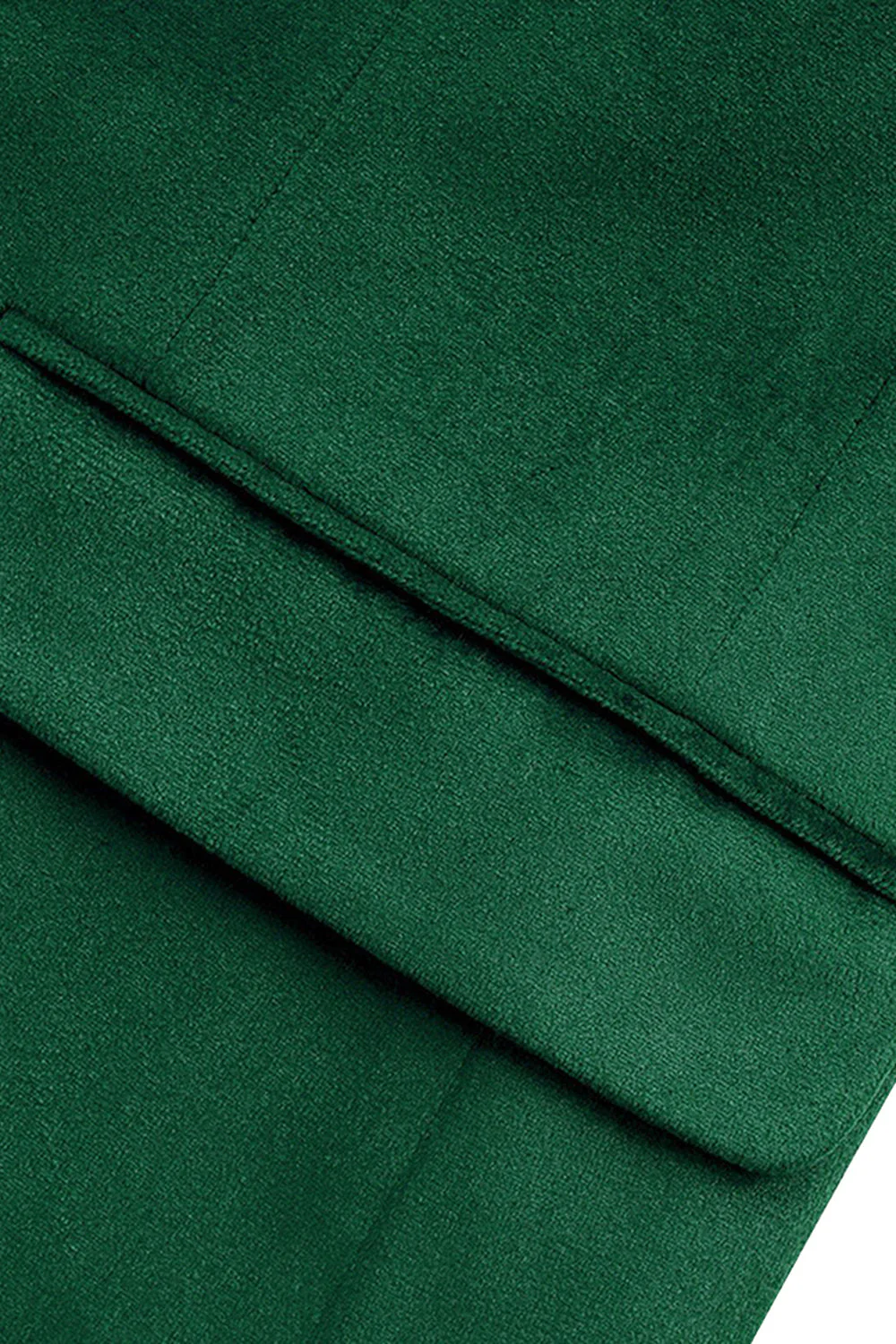 Green Peak Lapel Singel Breasted Men's Prom Blazer - Image 4