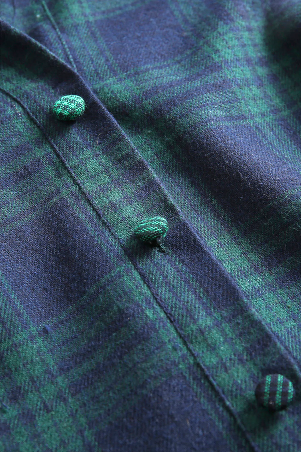 Green Plaid 1950s Tartan Dress - Image 5