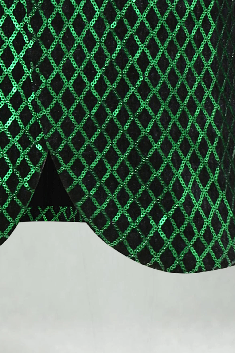 Green Sequin Shawl Lapel Men's Prom Blazer - Image 7