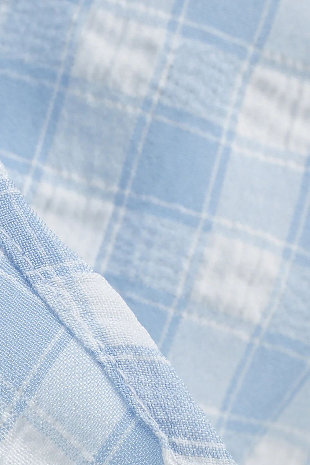 Halter Blue Plaid 1950s Dress With Bow - Image 5