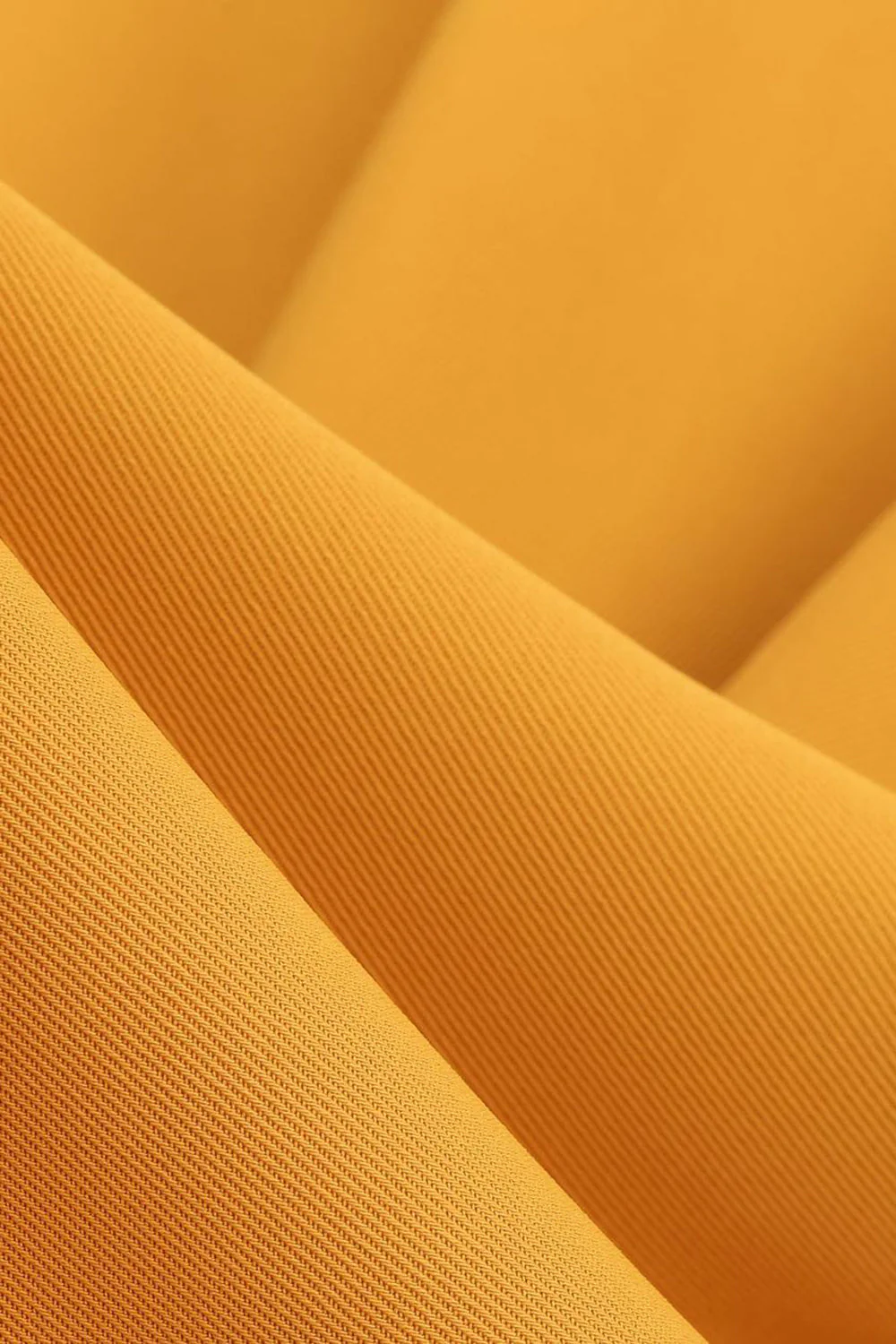 Halter Yellow A-Line Pleated Vintage Dress - Image 5