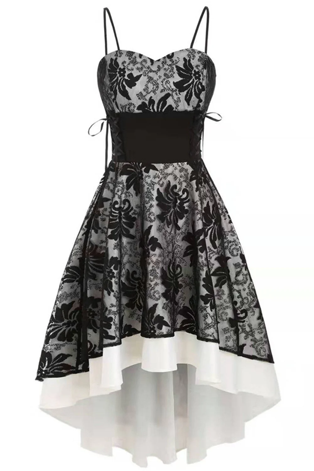 High-low Lace Vintage Dress - Image 8