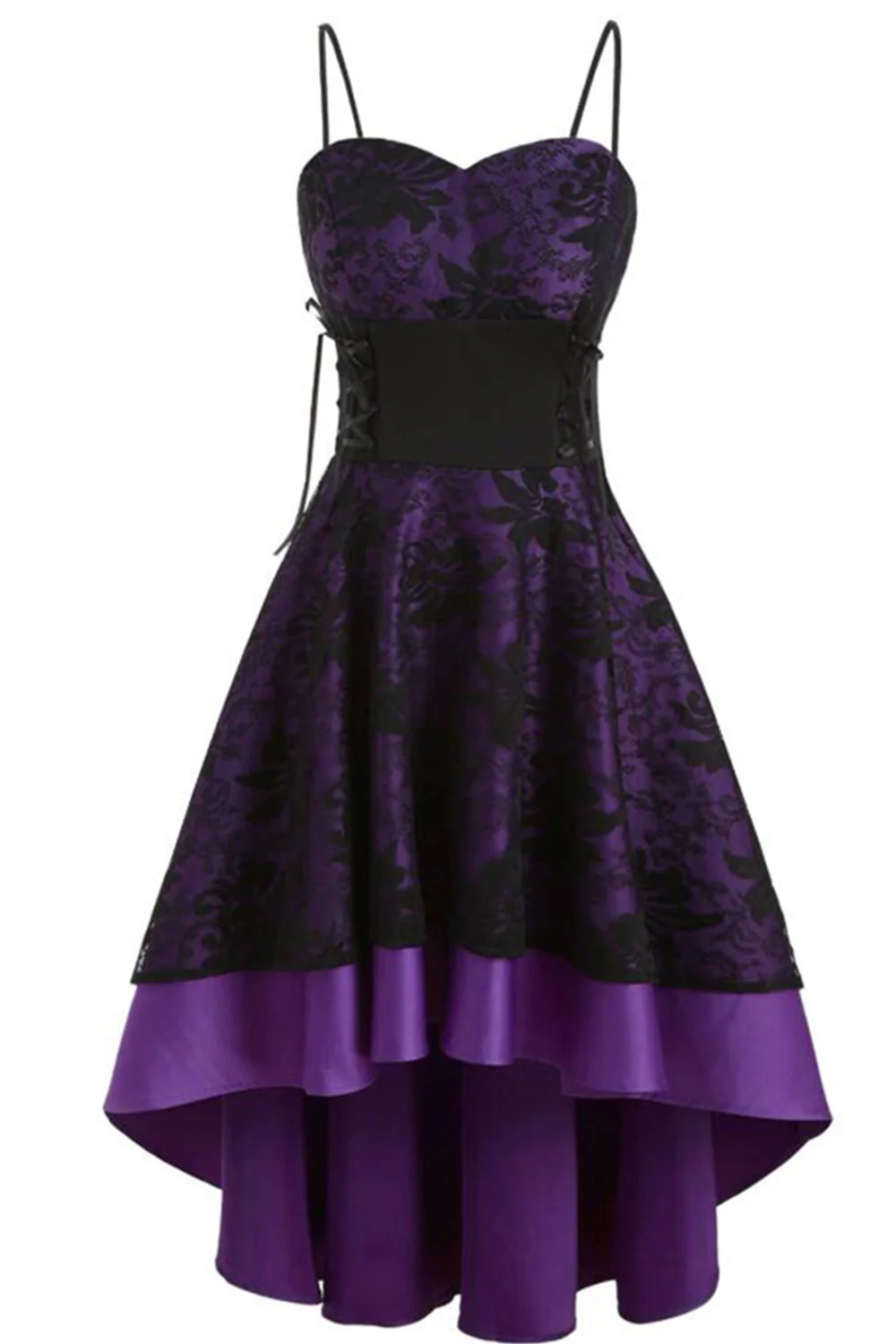 High-low Lace Vintage Dress - Image 9