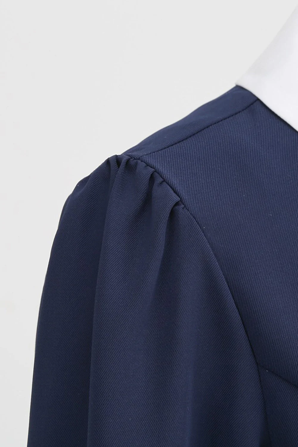 Jewel Neck Navy 1950s Dress with Bowknot - Image 8