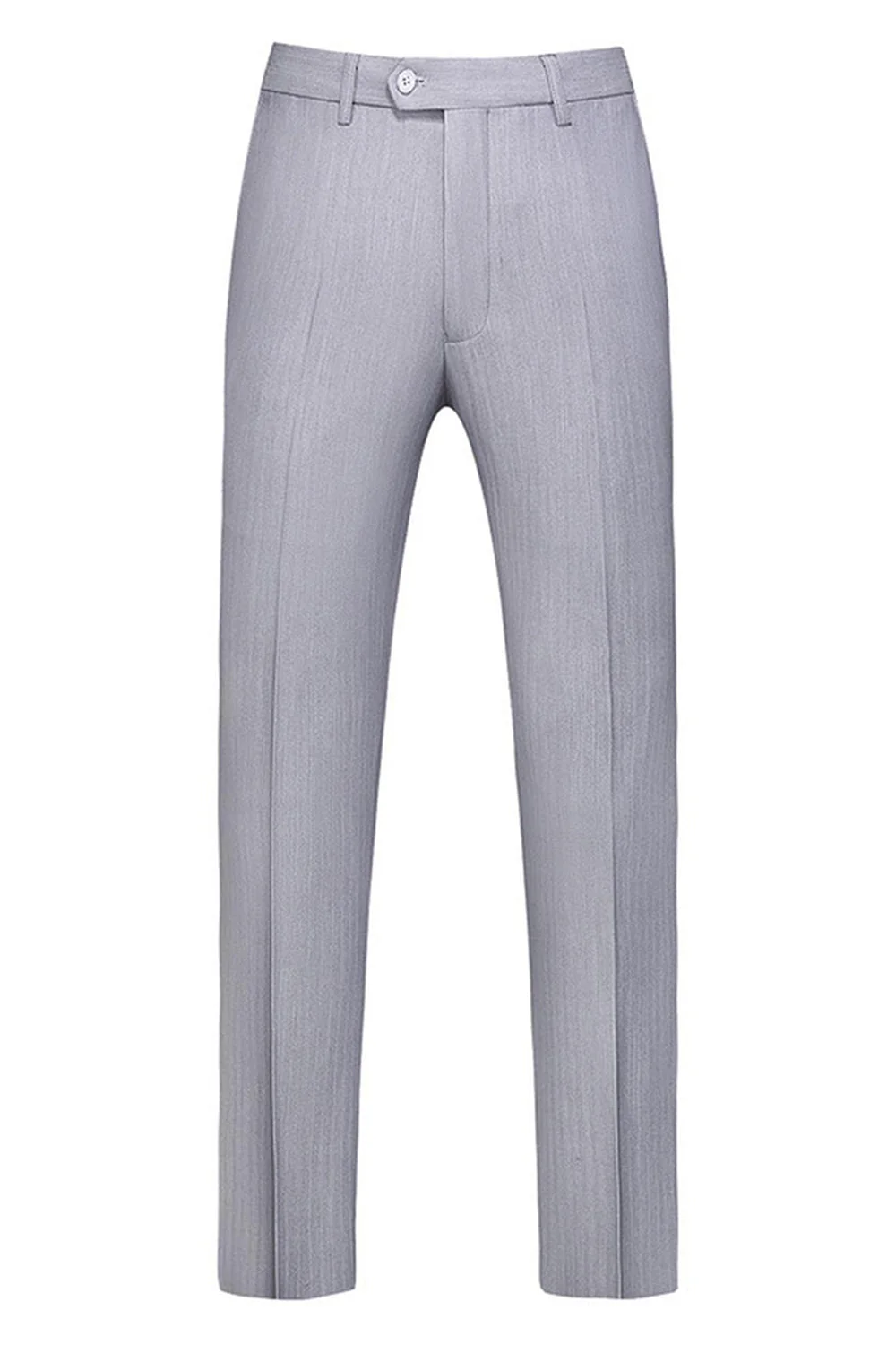 Light Grey 3 Pieces Notched Lapel Men's Formal Suits - Image 6