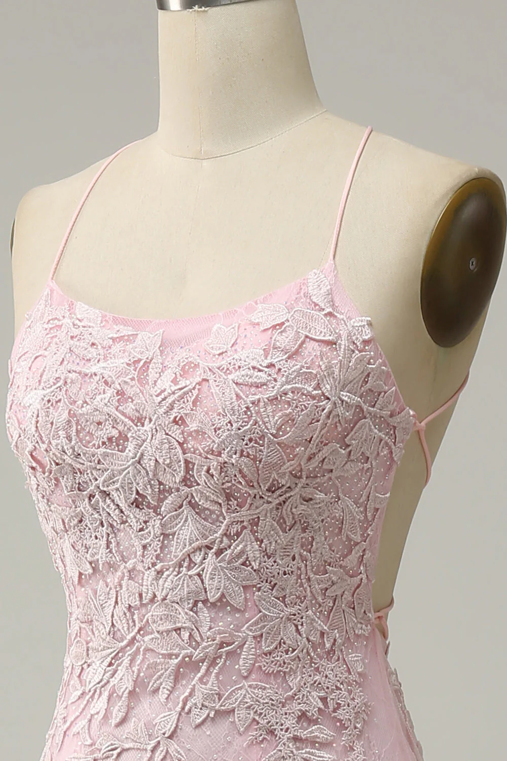 Spaghetti Straps Mermaid Prom Dress - Image 19