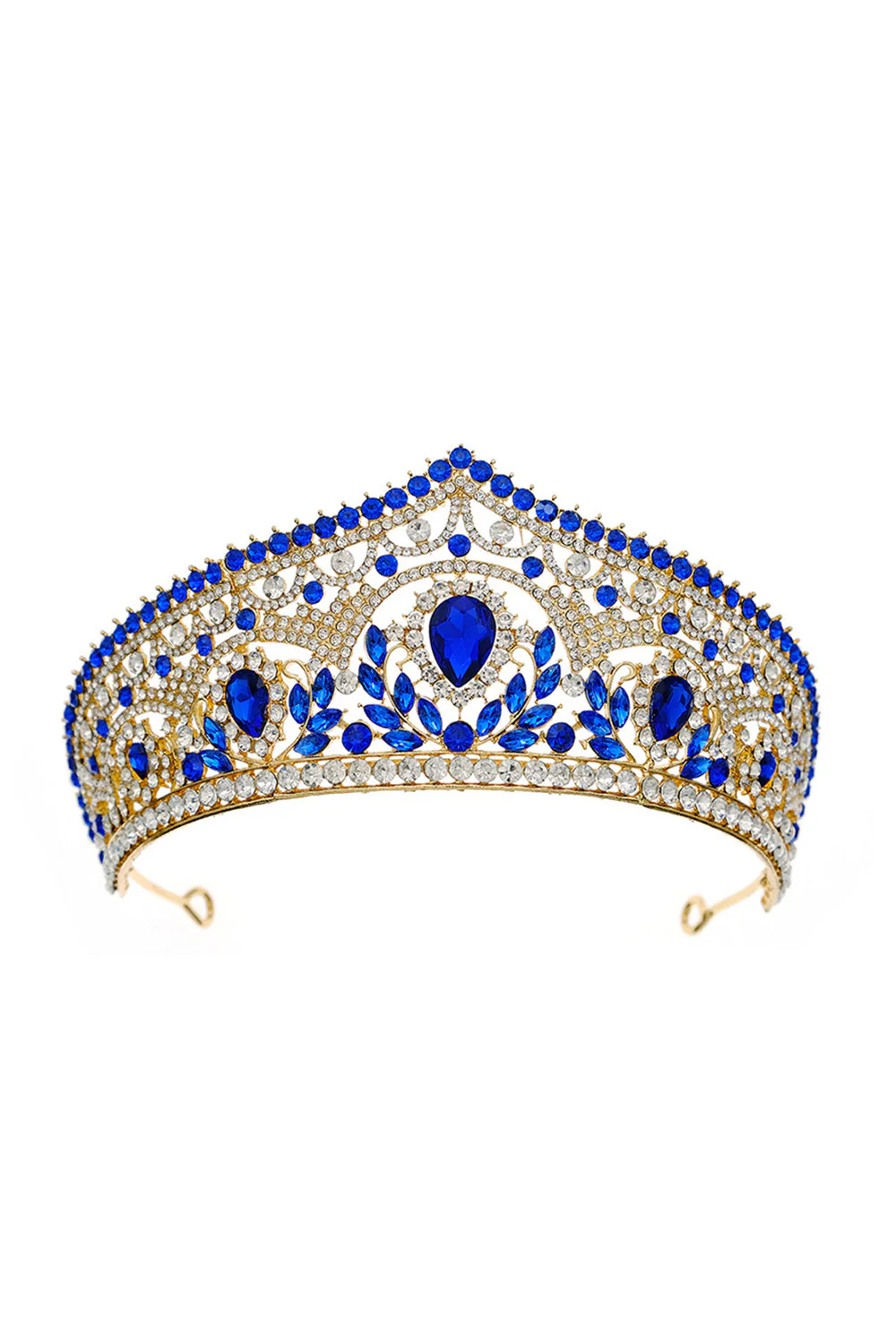 Luxury Crystal Princess Golden Crown Tiara - Image 7