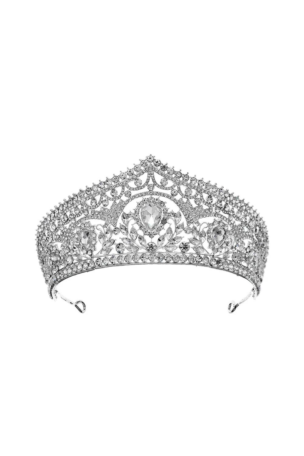 Luxury Crystal Princess Golden Crown Tiara - Image 9