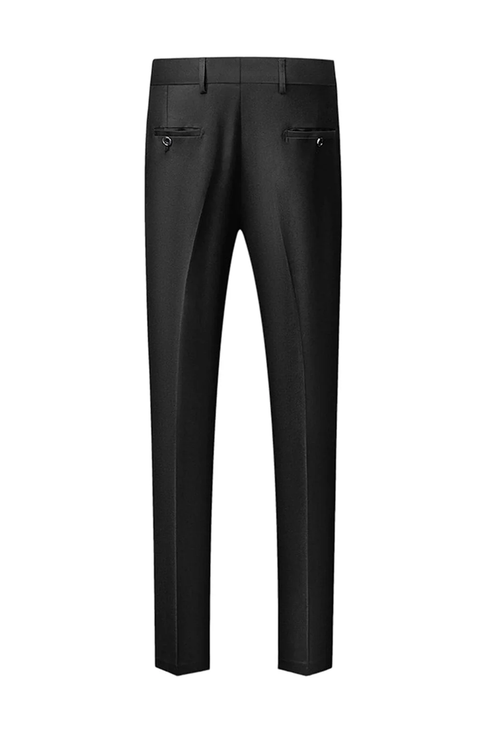 Men's Black Shawl Lapel One Button Formal Suits - Image 4