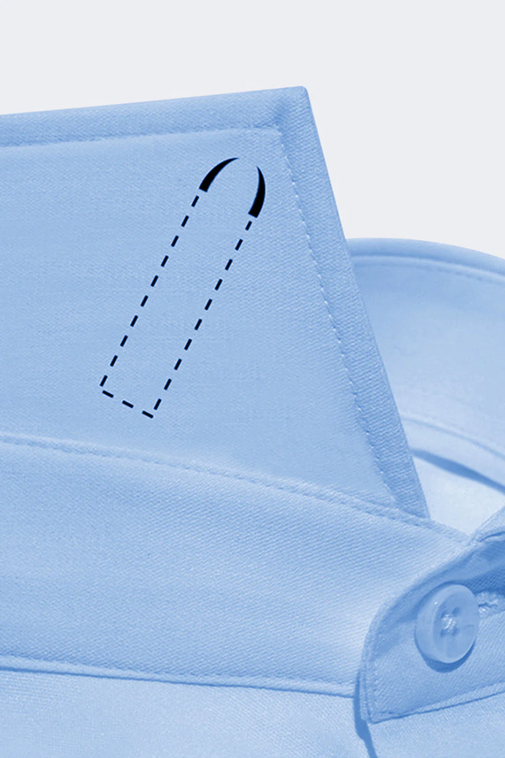 Men's Sky Blue Solid Long Sleeves Suits Shirt - Image 6
