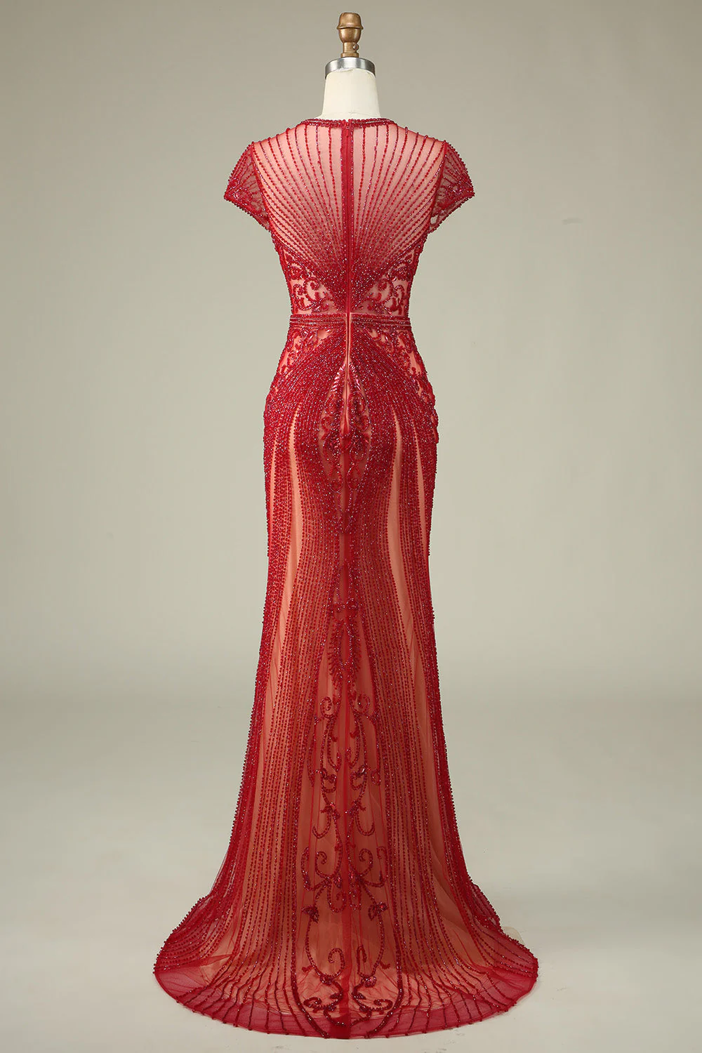 Mermaid Beaded Prom Dress - Image 12
