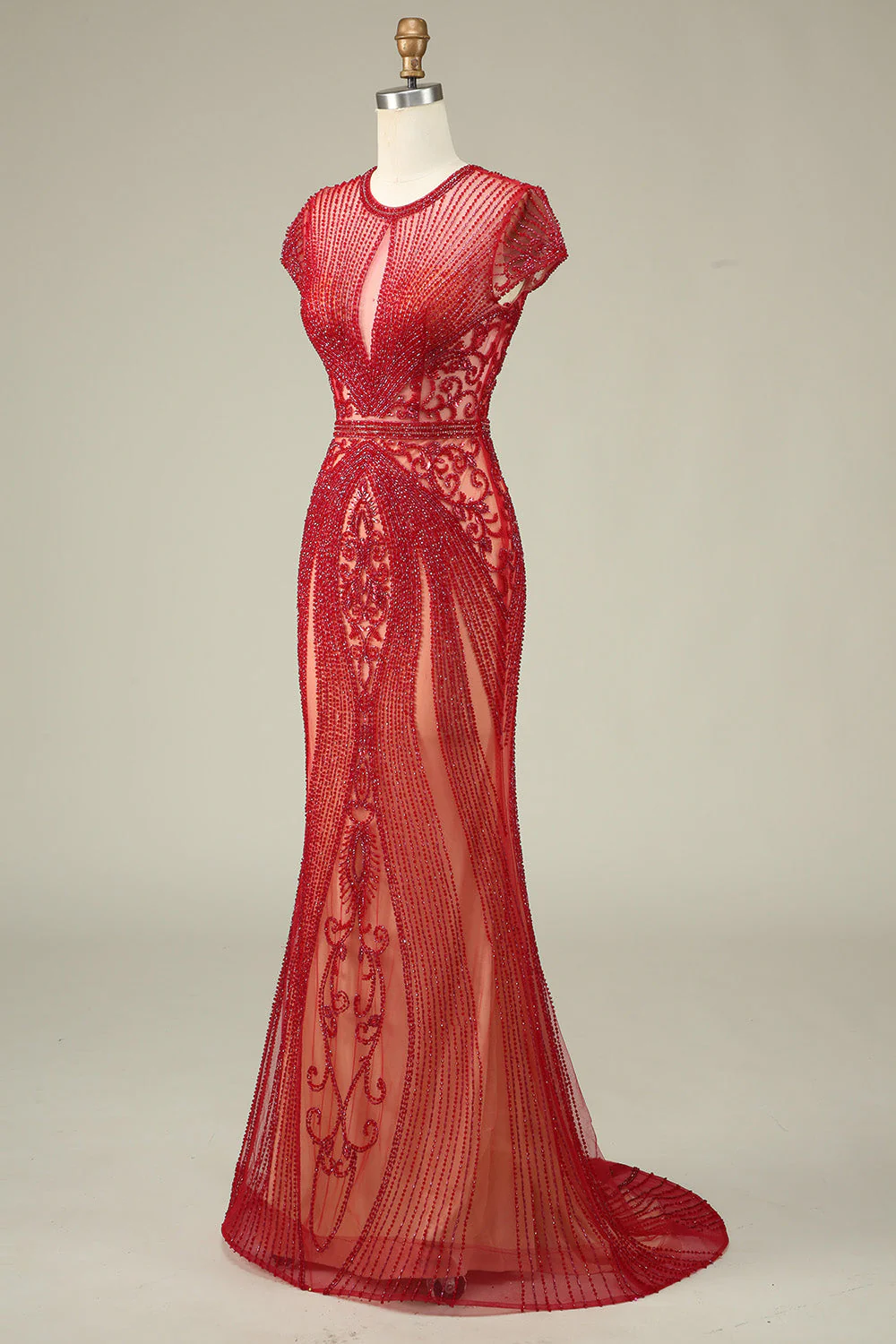 Mermaid Beaded Prom Dress - Image 13