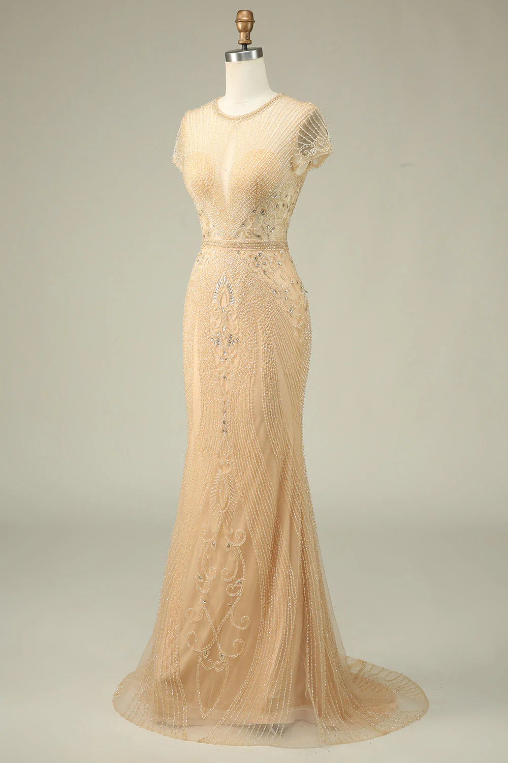 Mermaid Beaded Prom Dress - Image 16