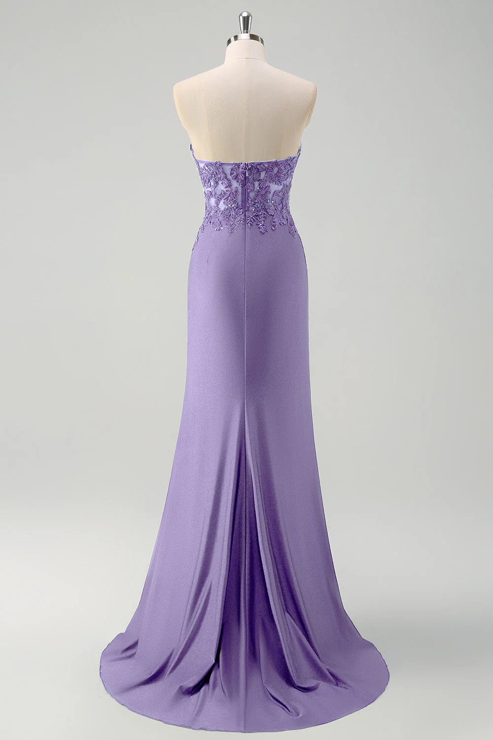 Mermaid Green Strapless Cut Out Corset Long Prom Dress with Slit - Image 14