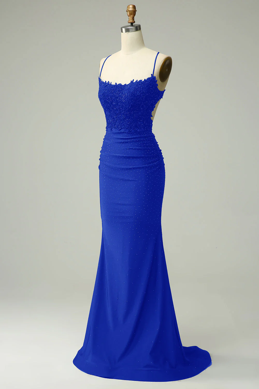 Mermaid Halter Dark Green Long Prom Dress with Appliques Beading - Image 11