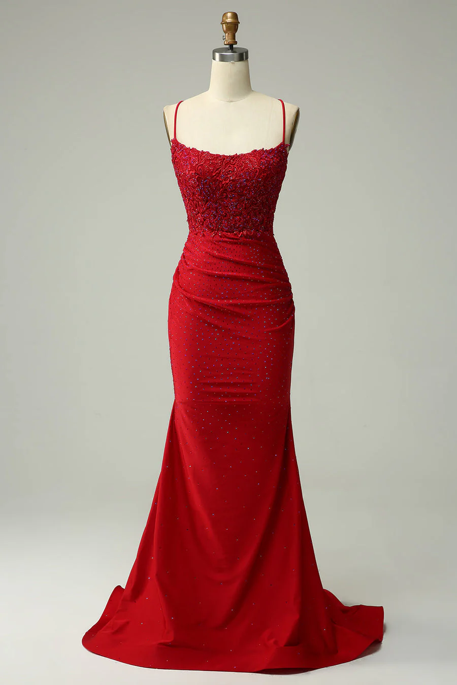 Mermaid Halter Dark Green Long Prom Dress with Appliques Beading - Image 15