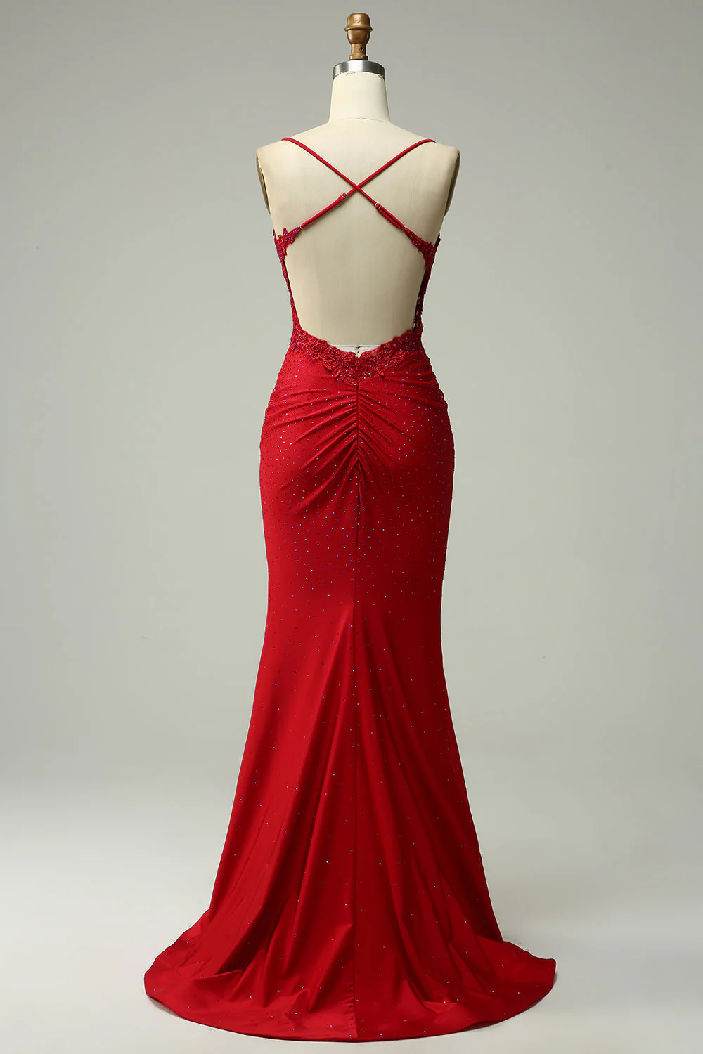 Mermaid Halter Dark Green Long Prom Dress with Appliques Beading - Image 16