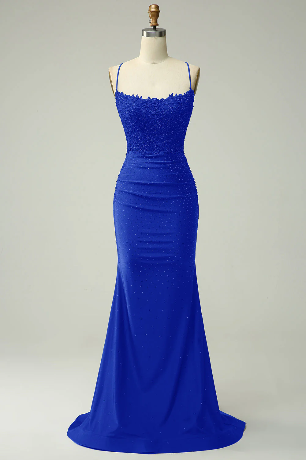 Mermaid Halter Dark Green Long Prom Dress with Appliques Beading - Image 9