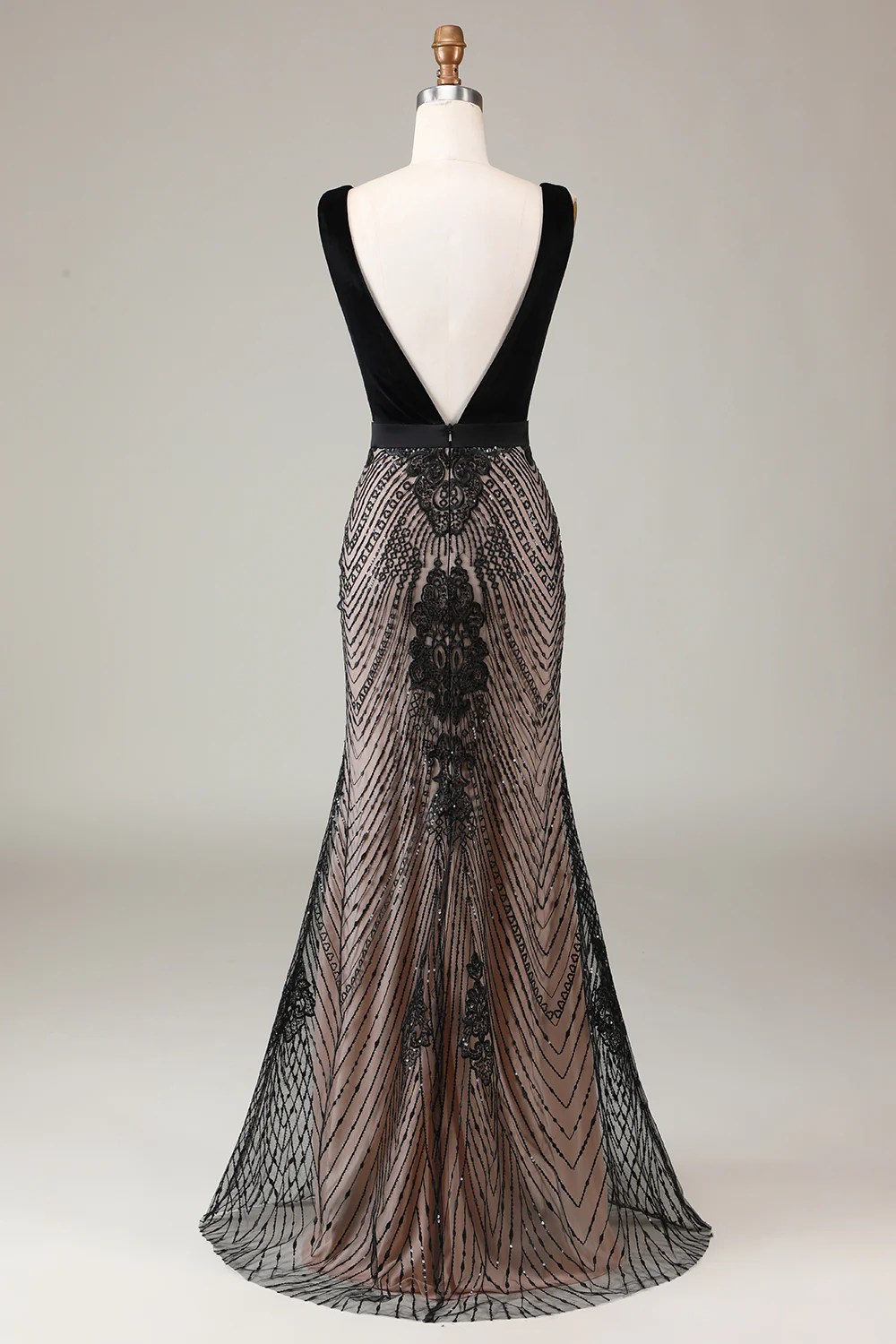Mermaid Sequins Black Dress - Image 4
