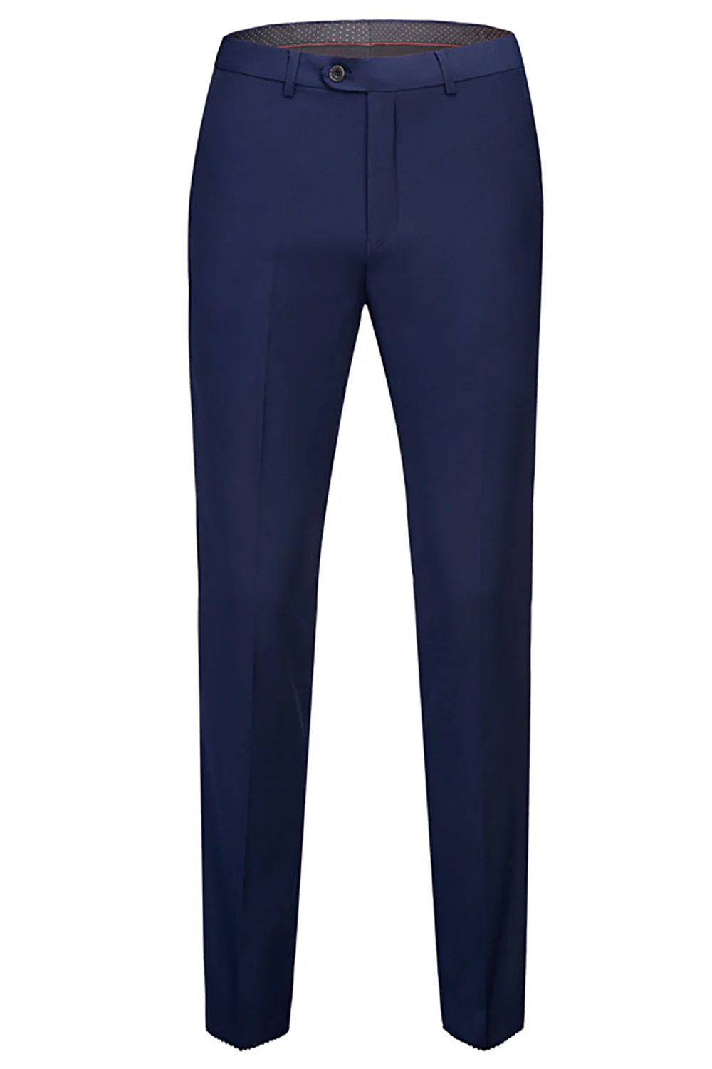 Navy Blue 3 Pieces Slim Fit Casual Tuxedo Suits - Image 3