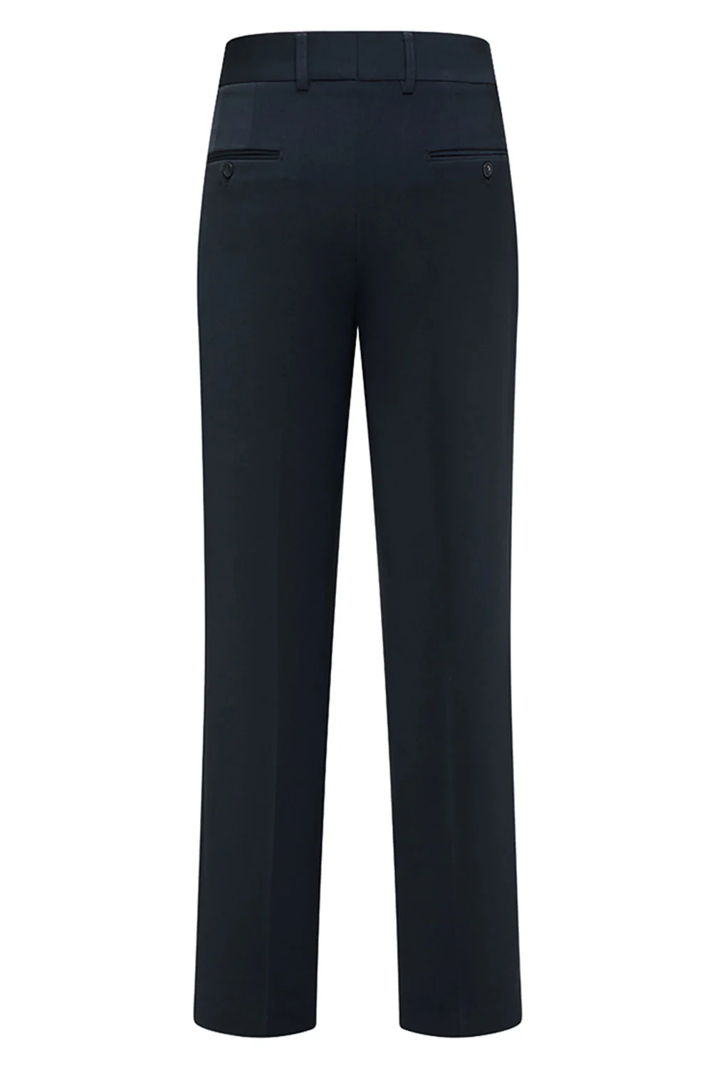 Navy Notched Lapel 3 Piece Slim Fit Men's Suits - Image 7