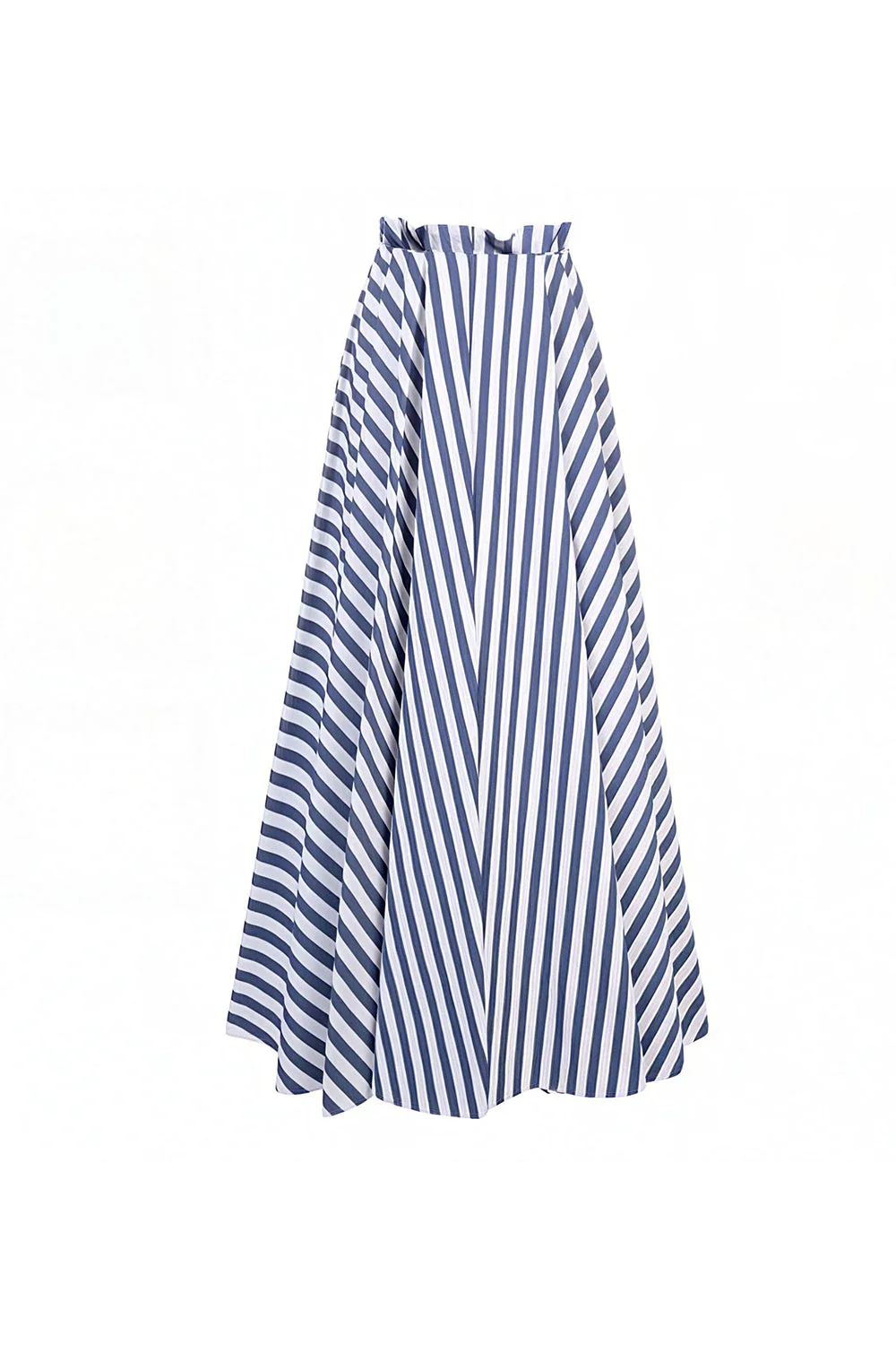 Navy Stripe 2 Piece Swimsuit with Beach Dress - Image 3
