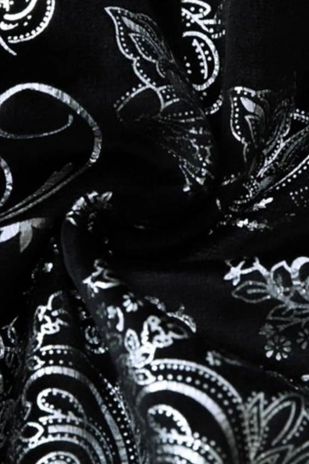 Notched Lapel Silver Jacquard Men's Prom Blazer - Image 7
