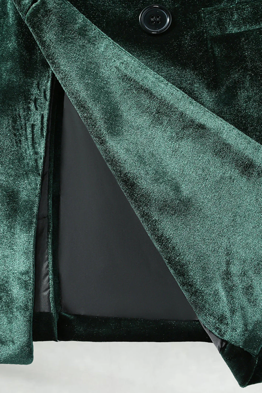 Notched Lapel Velvet Dark Green 2 Pieces Men's Prom Suits - Image 10