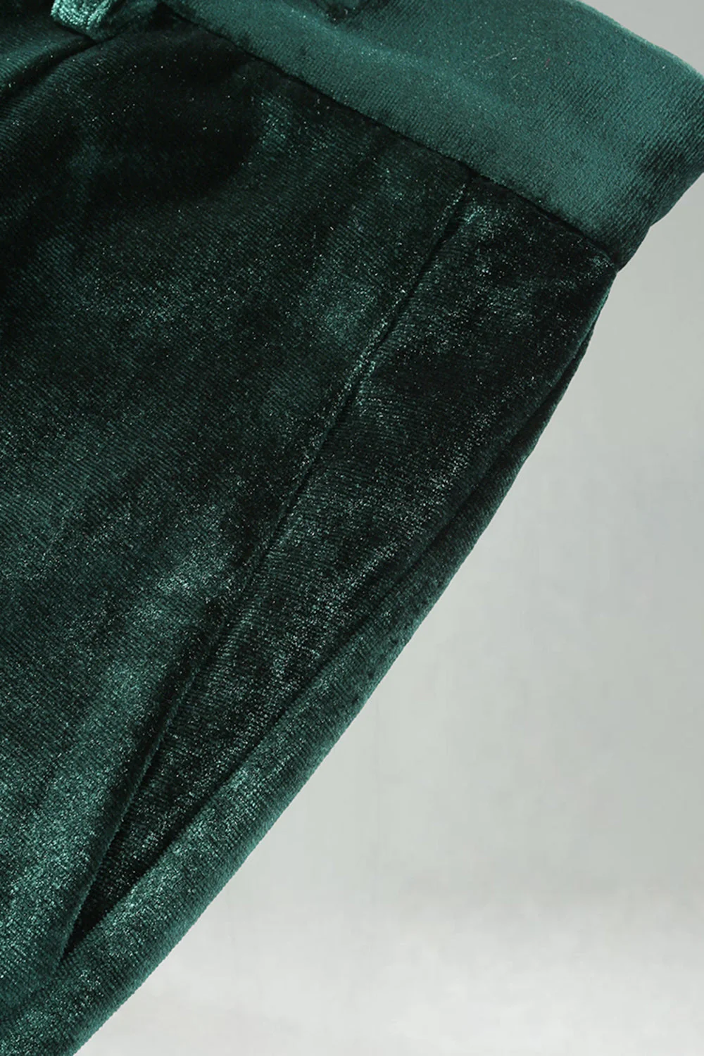 Notched Lapel Velvet Dark Green 2 Pieces Men's Prom Suits - Image 12