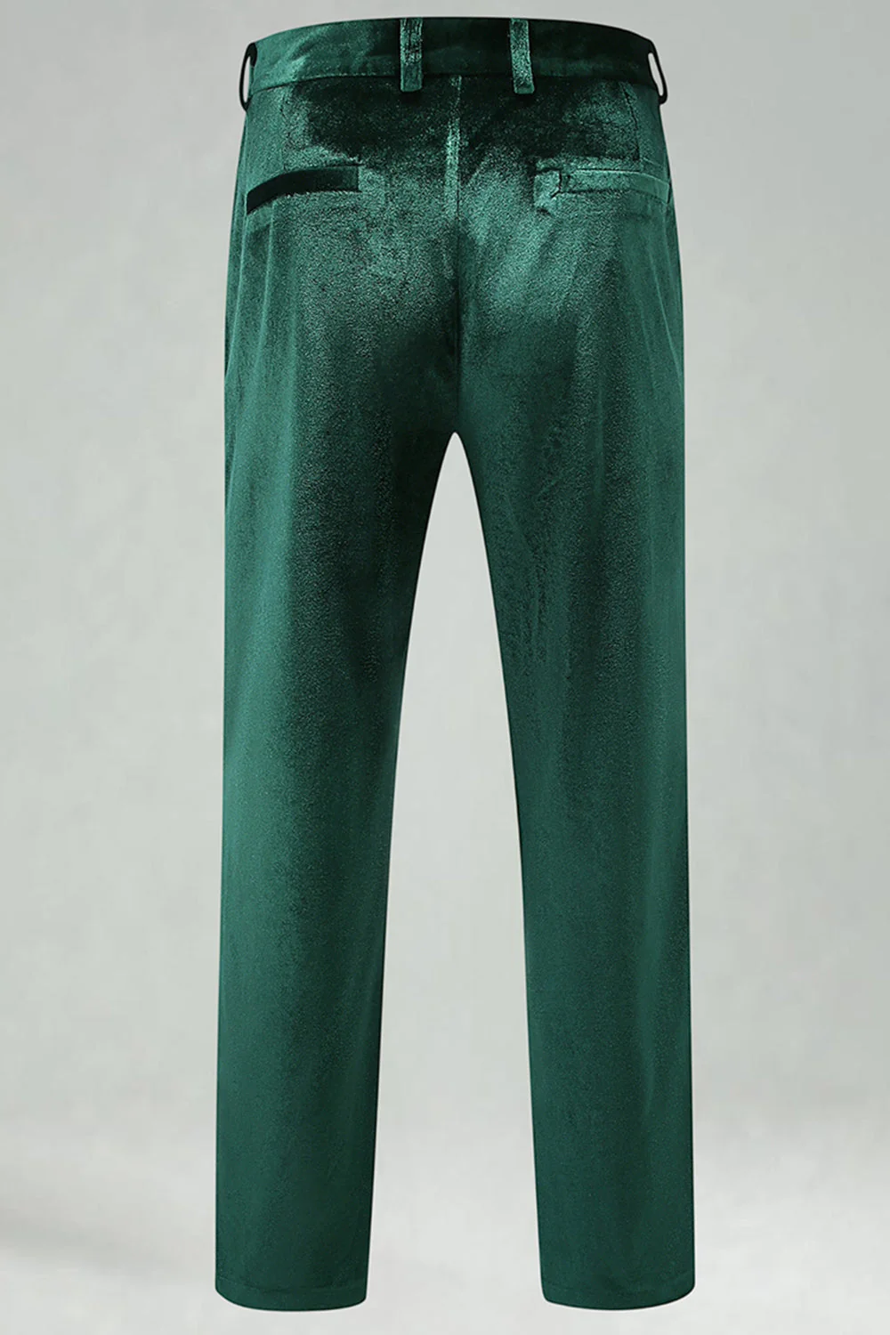 Notched Lapel Velvet Dark Green 2 Pieces Men's Prom Suits - Image 6