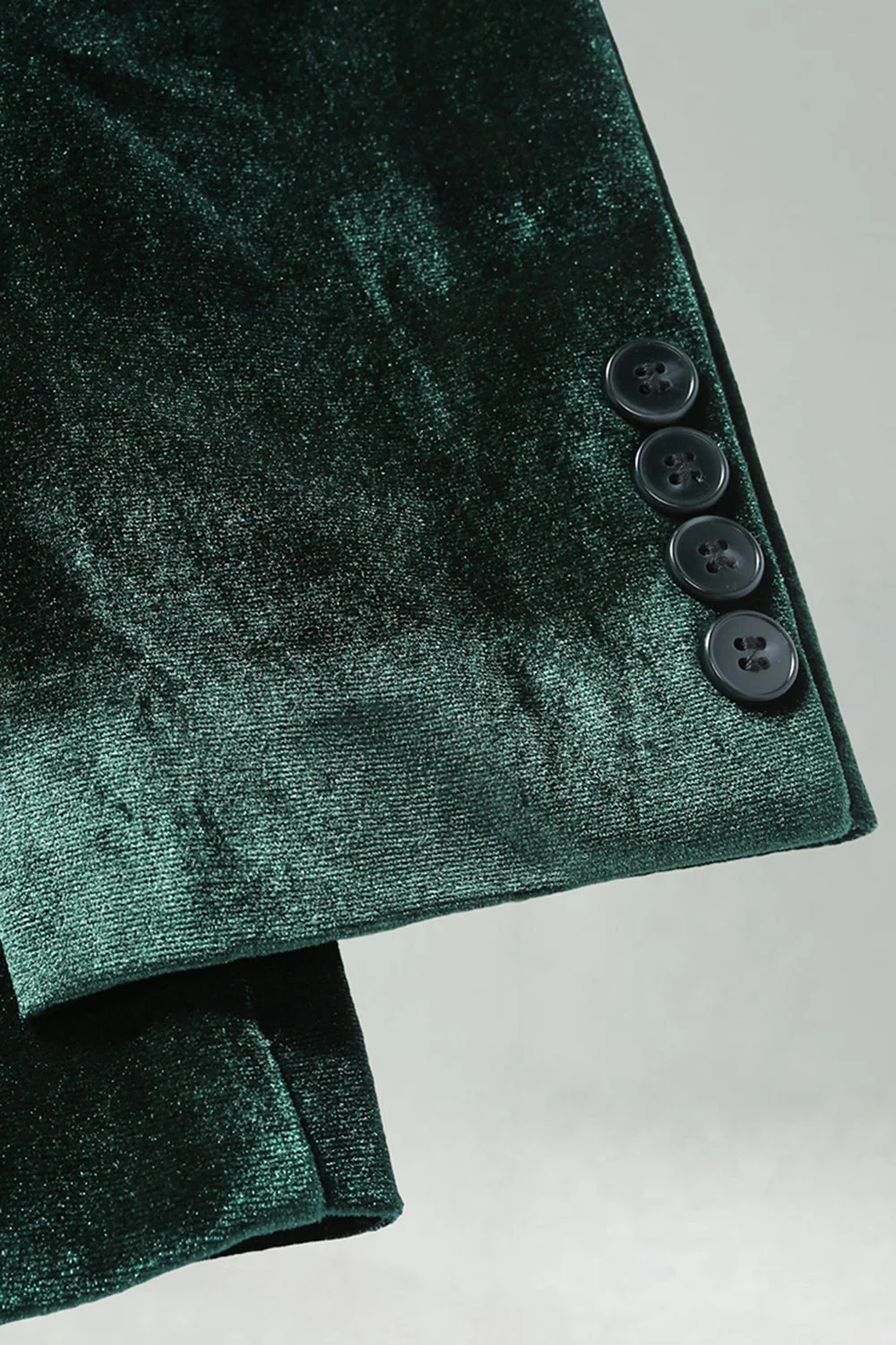 Notched Lapel Velvet Dark Green 2 Pieces Men's Prom Suits - Image 9