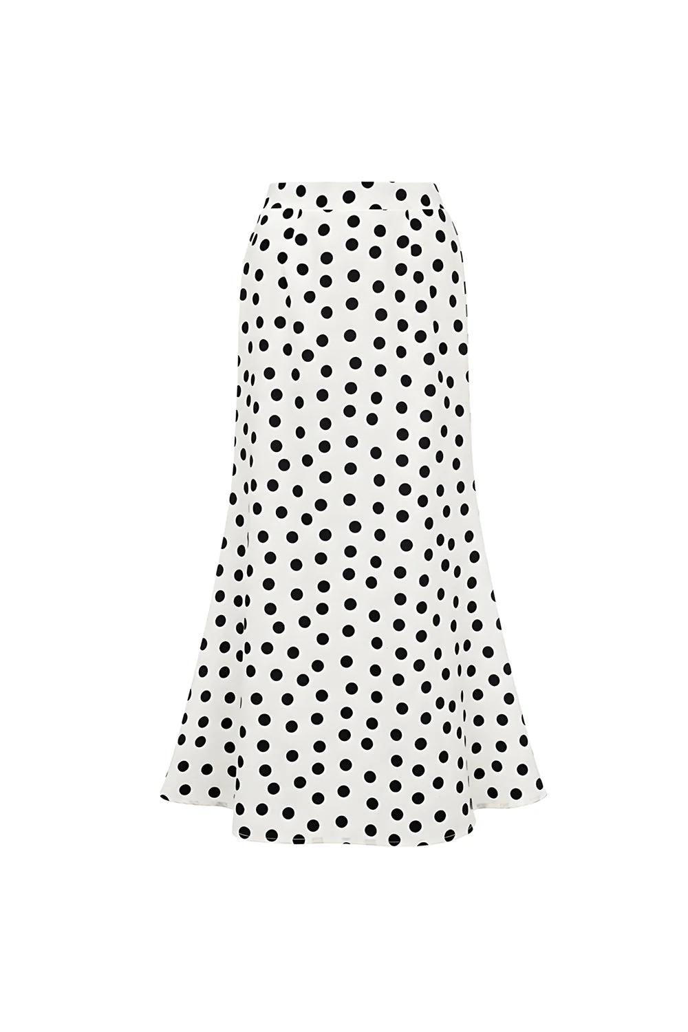 One Shoulder White Black Dot Cut Out 2 Piece Swimsuit with Cover Up - Image 4