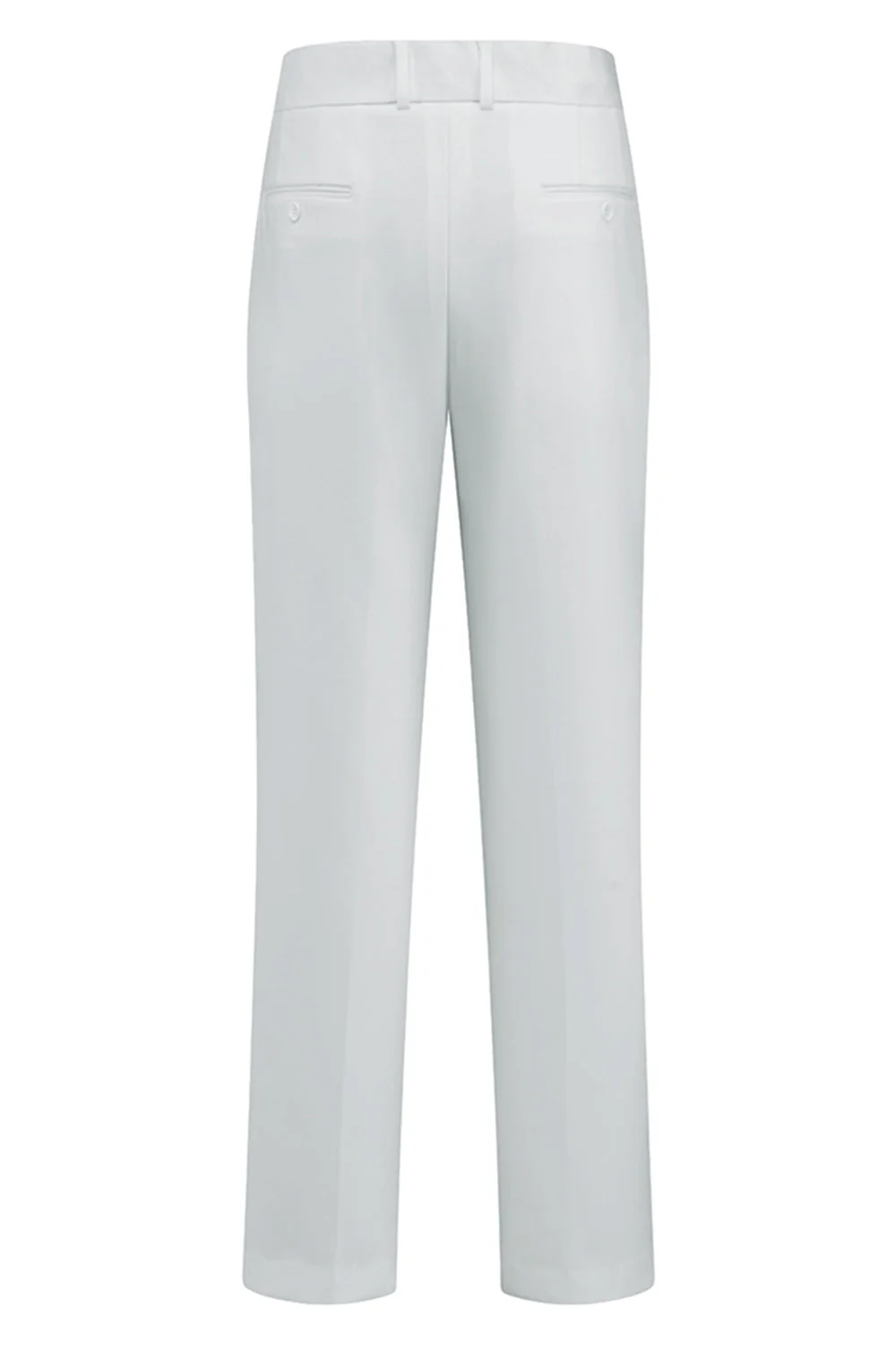Peak Lapel 3 Piece One Button White Men's Wedding Suits - Image 8