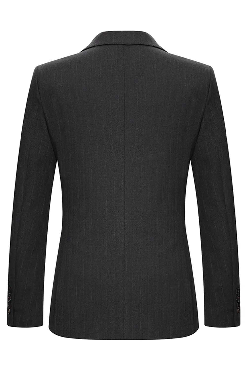 Peak Lapel 3 Piece Single Breasted Coffee Men's Suits - Image 3