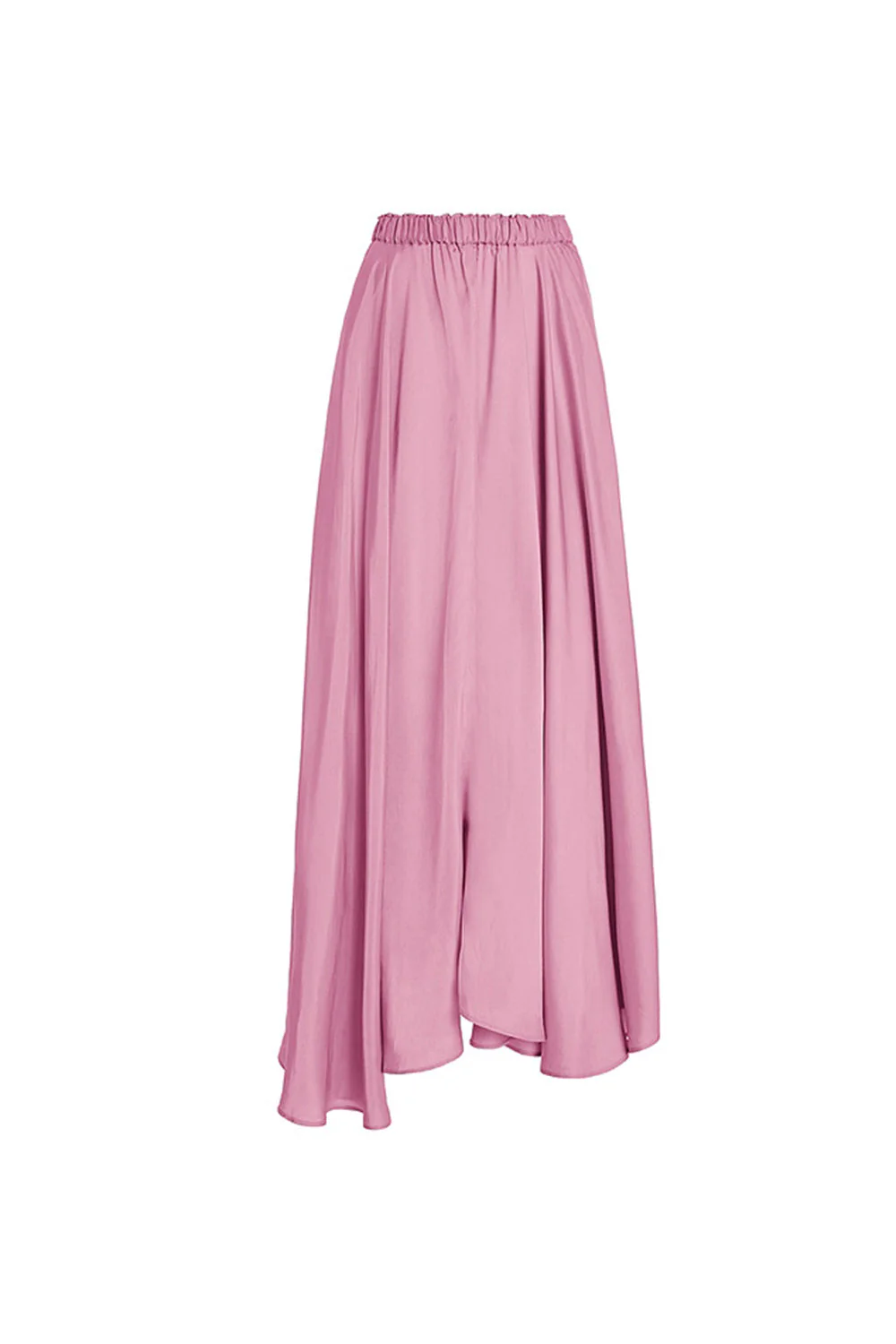 Pink One Shoulder Ruffled 2 Piece Swimwear with Cover Up - Image 3