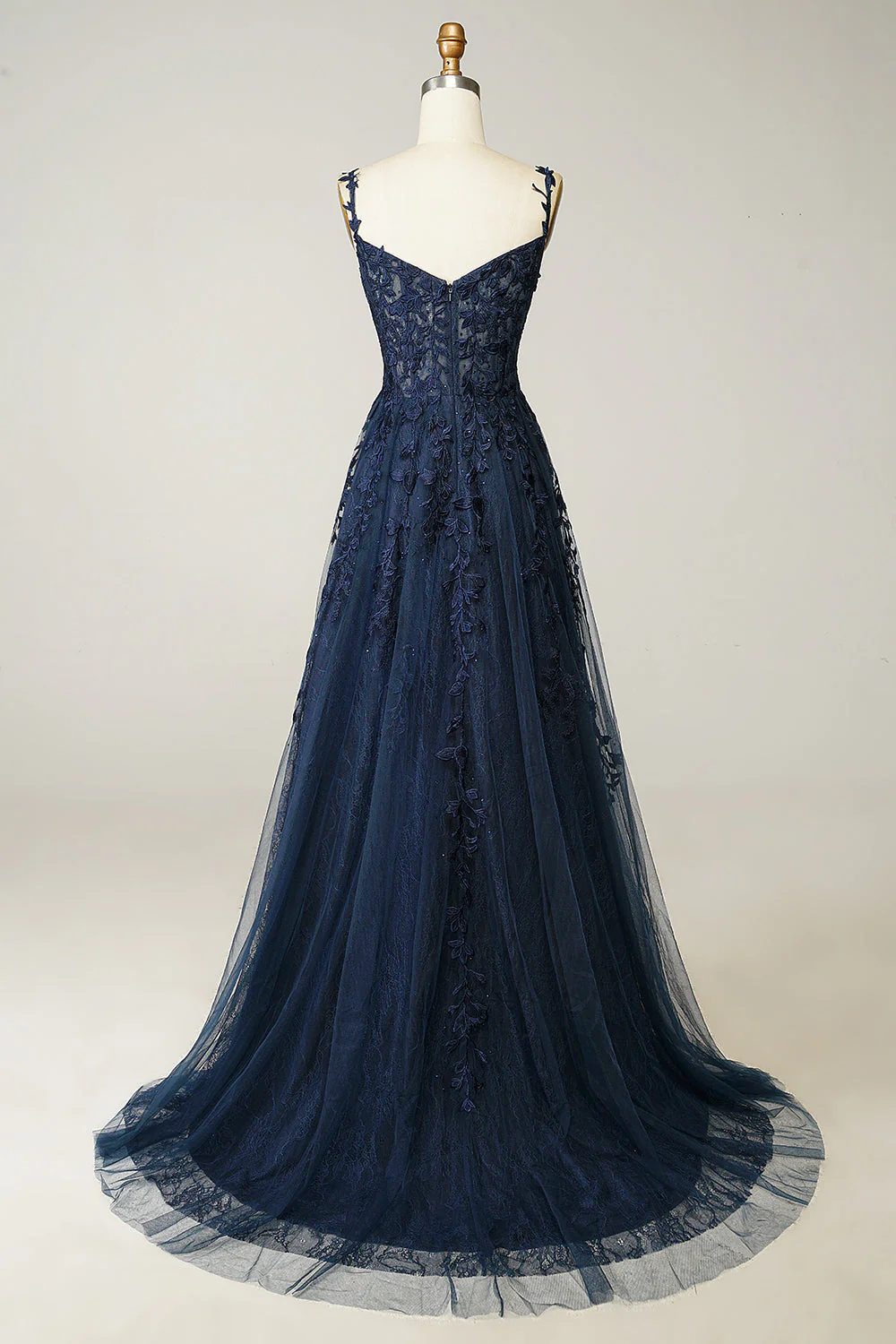 Purple Off the Shoulder Long Prom Dress with Appliques - Image 8