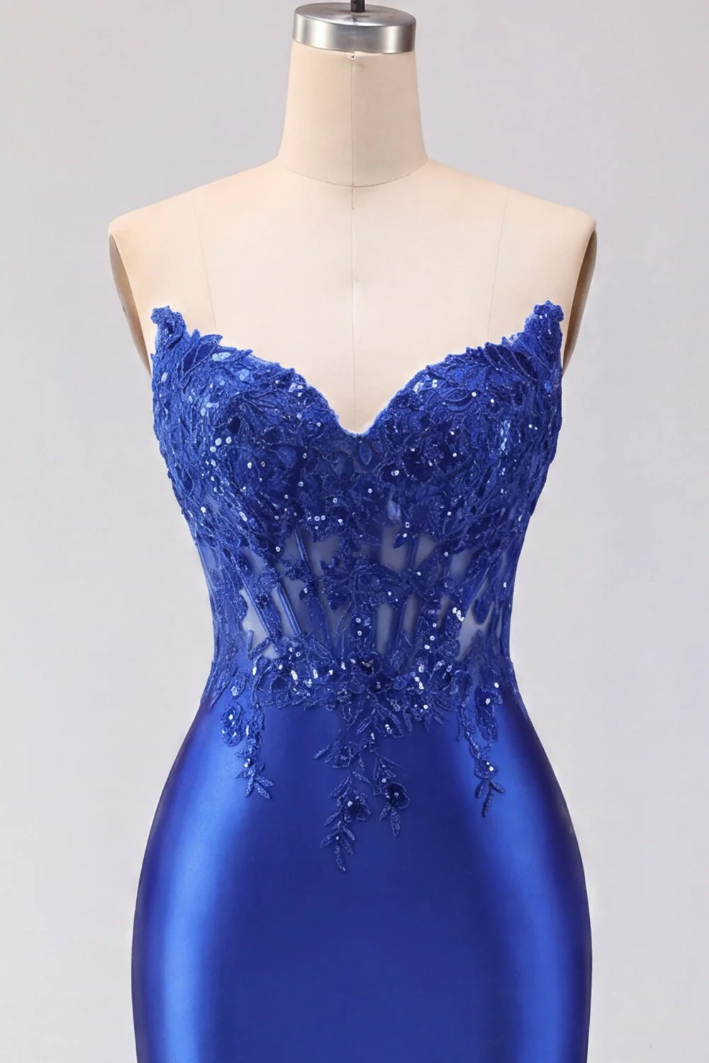 Red Bodycon Sweetheart Beaded Corset Cocktail Dress - Image 15