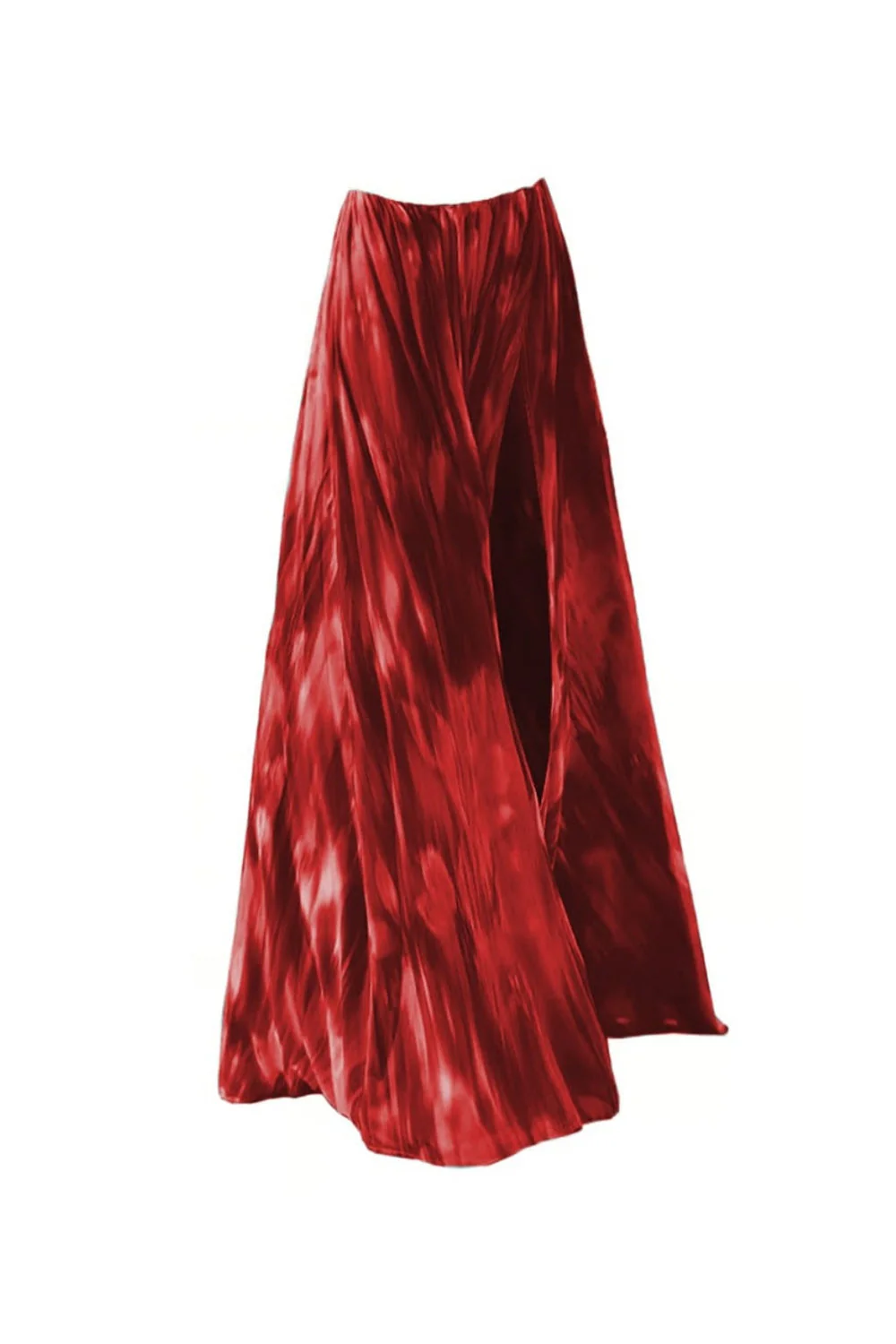 Red Spaghetti Straps 2 Piece Cut Out Swimsuit with Beach Dress - Image 3