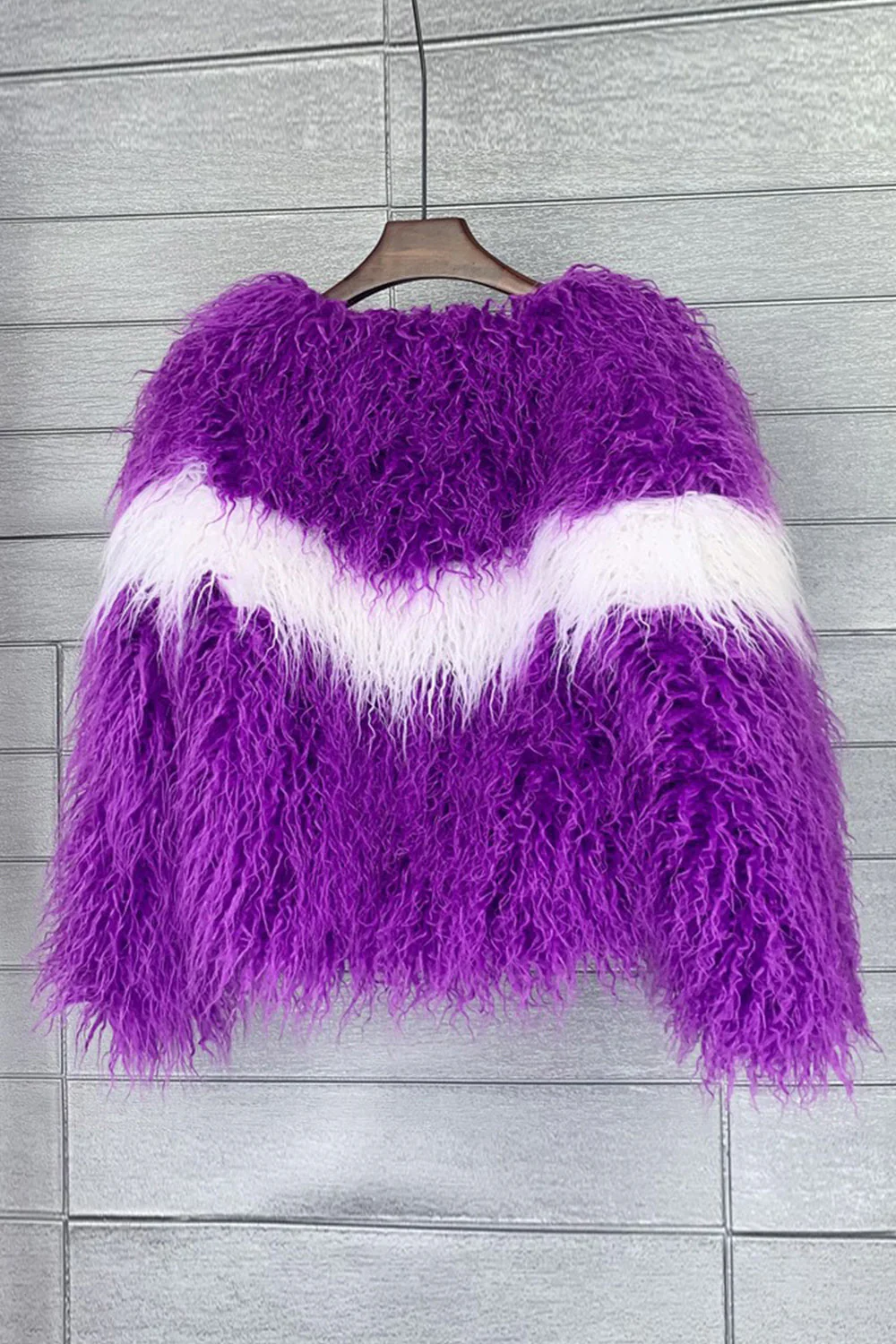 Shearling Faux Fur Coat Orange Thickened Women Coat - Image 9
